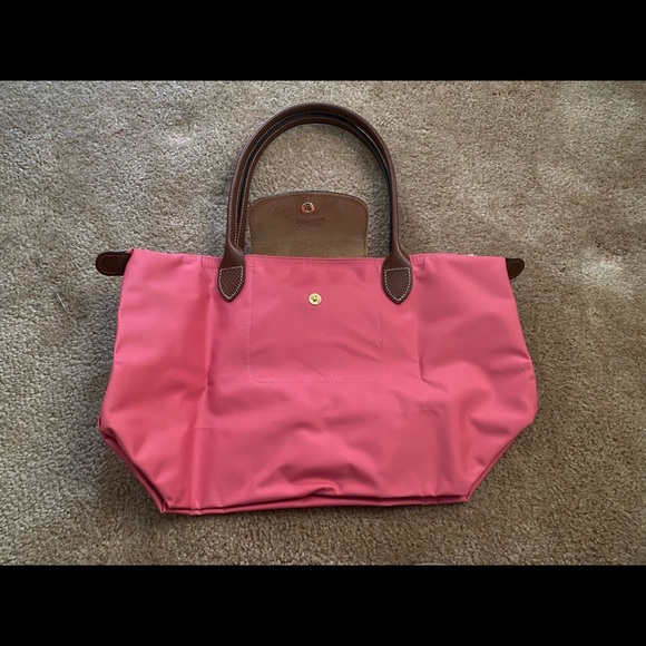 Pink Longchamp Le Pliage Tote - Picture 2 of 10